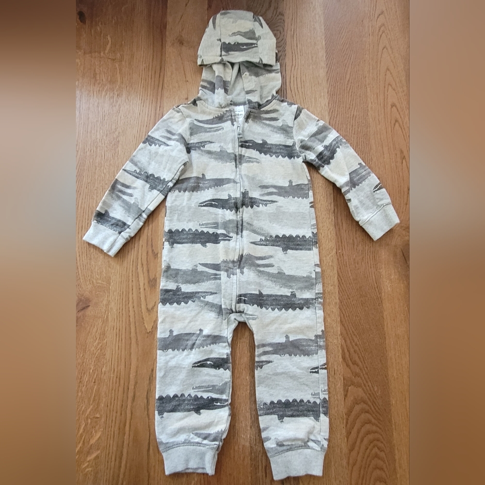 Carter's Alligator Hooded Bodysuit